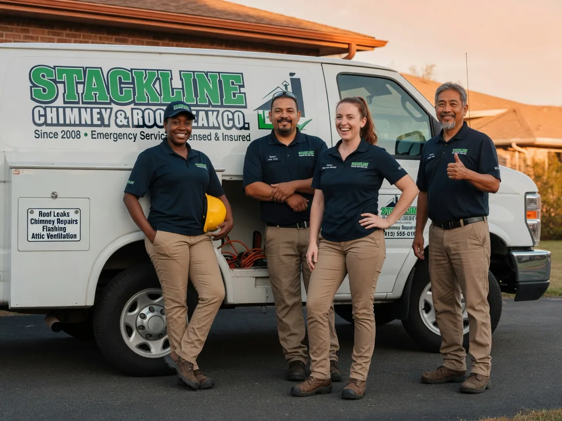 Chimney flashing repair company in Pollocksville, NC